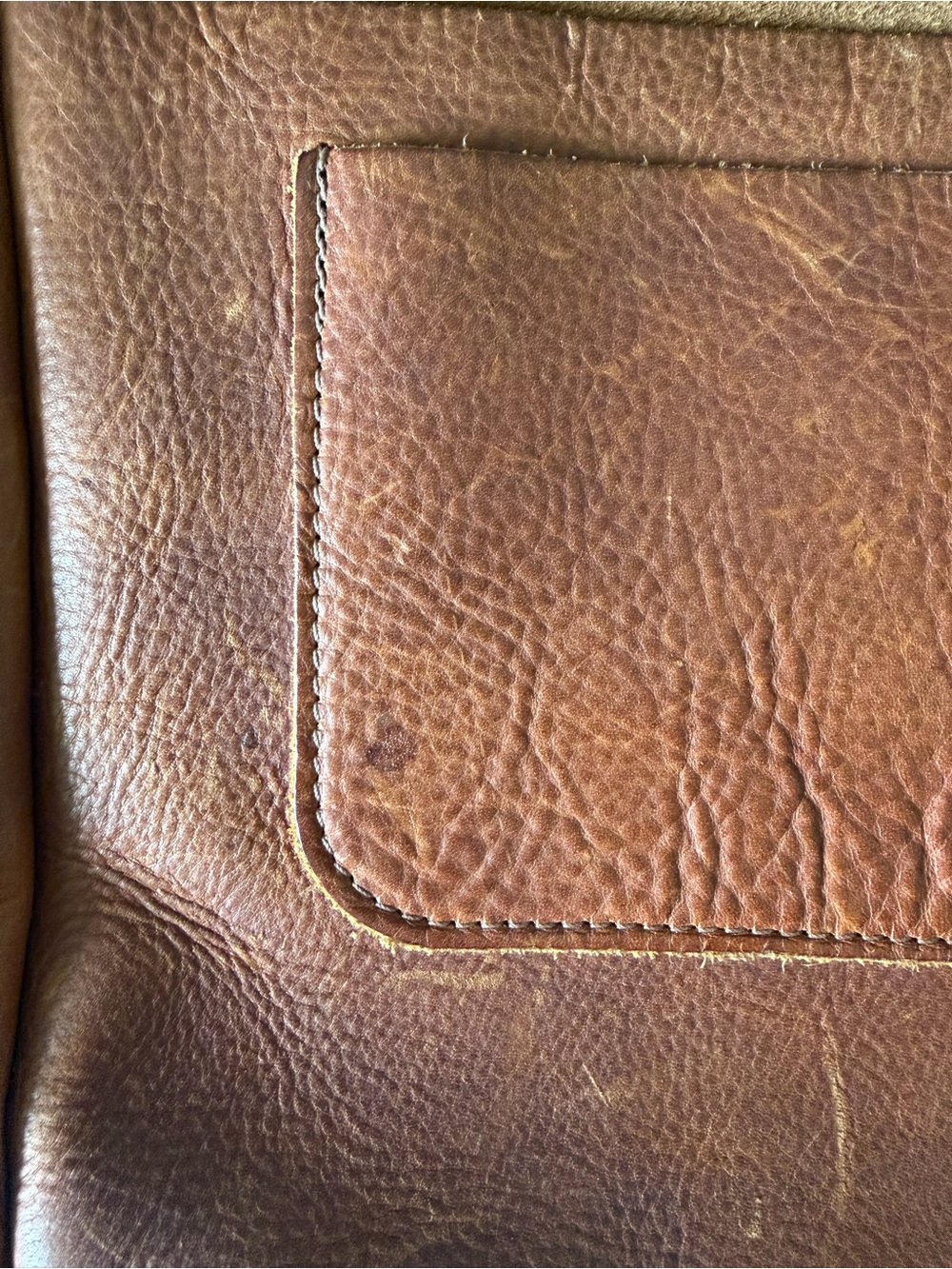 Go Forth Goods Small Kindle leather satchel in saddle (no crossbody strap) - Picture 5 of 13